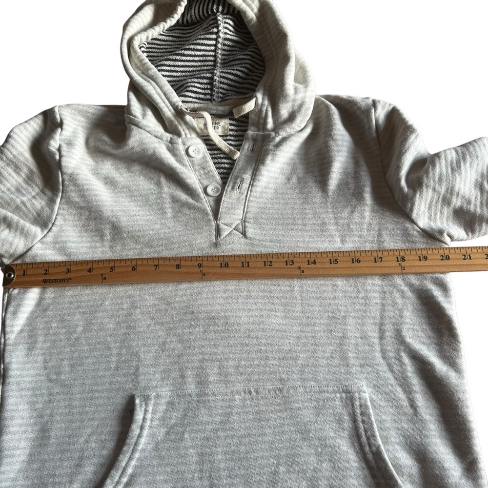 Marine layer hoodie womens SZ small grunge casual comfy blue white coastal relax - Picture 7 of 14